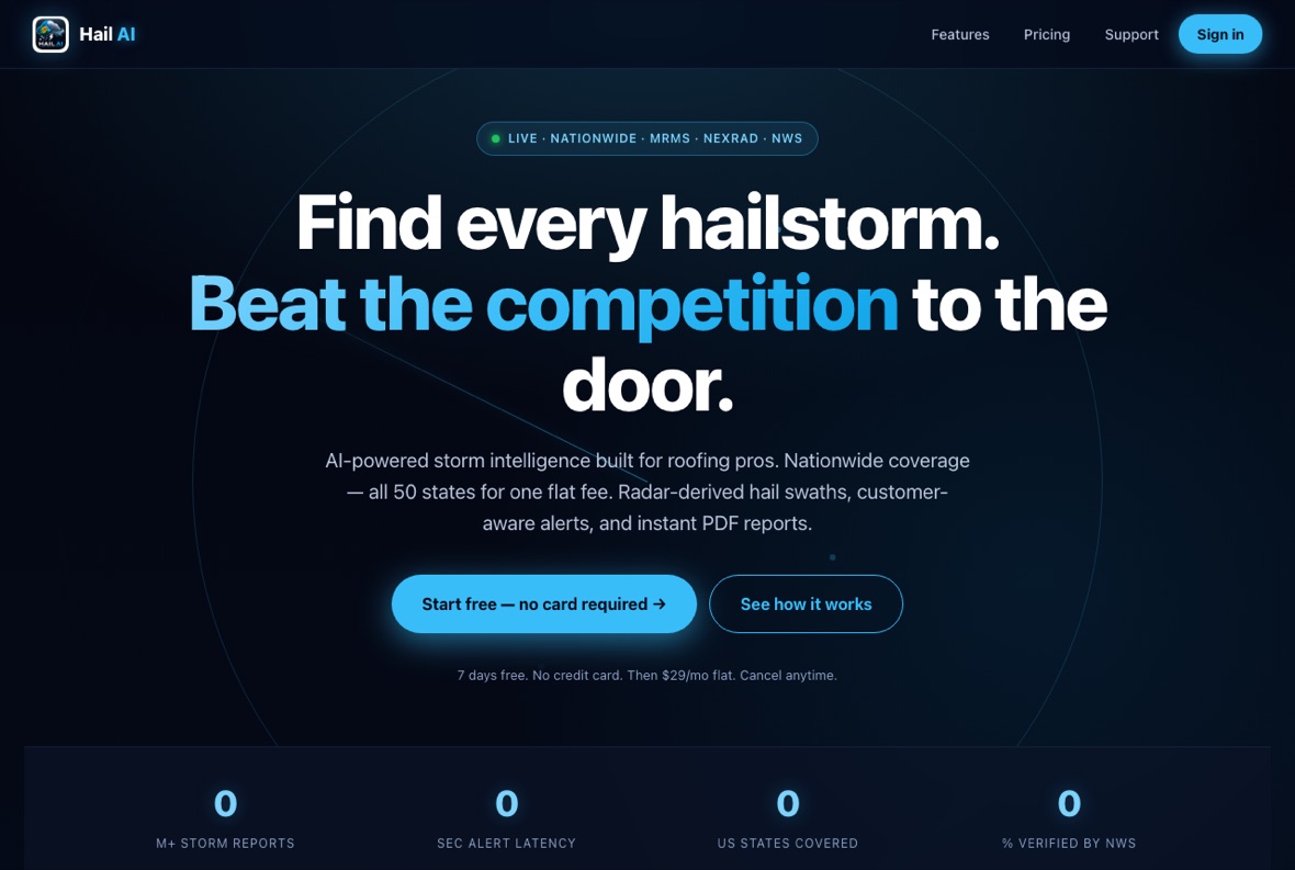 Hail AI shown in use
